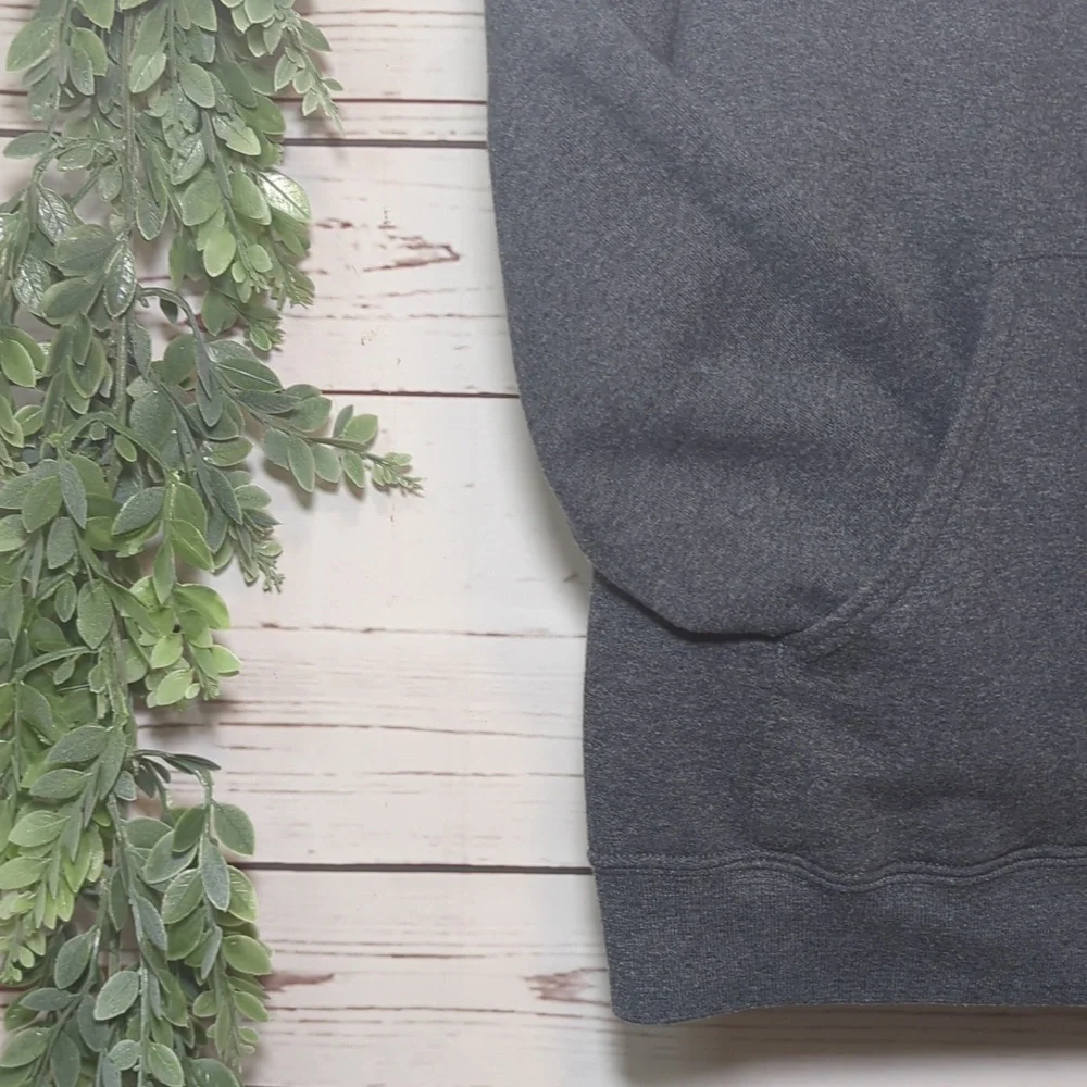The Smurfs Peyo Lazy Sleepy Smurf Mushroom Hooded Sweatshirt Hoodie‎ Medium Grey